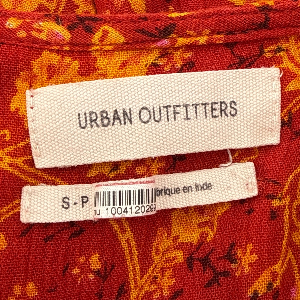 Urban Outfitters Paisley Floral Mix Maxi Dress Button Front Tiered Boho Small S‎ - Picture 7 of 11